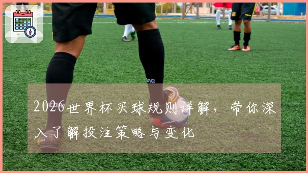 2026世界杯买球规则详解，带你深入了解投注策略与变化
