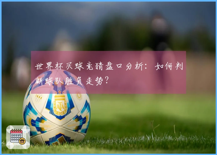 世界杯买球竞猜盘口分析：如何判断球队胜负走势？